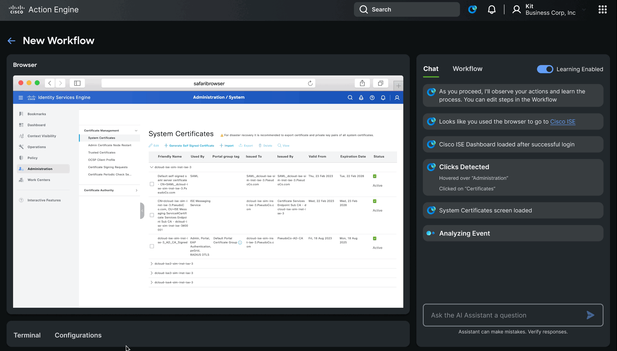 Agent pausing and asking for clarification when stuck